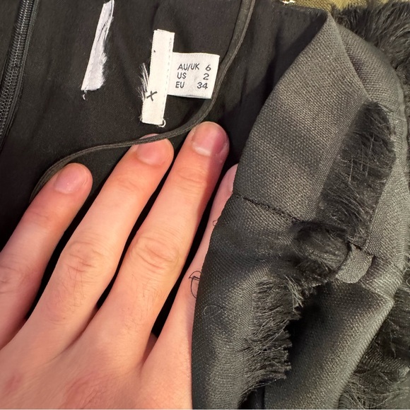 Princess Polly Molina Mini Dress Black Size 2 - Picture 6 of 6